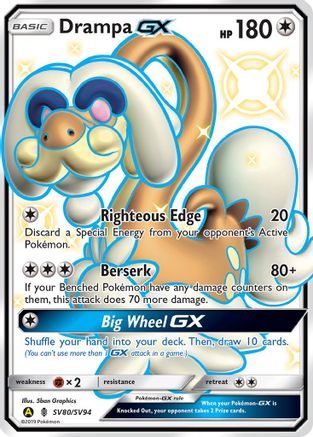Drampa-GX SV80/94 - Shiny Vault Pokemon Holofoil