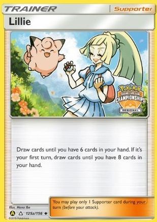 Lillie - 125a/156 (Regional Championships) 125a/156 - Ultra Prism Reverse Pokemon Holofoil