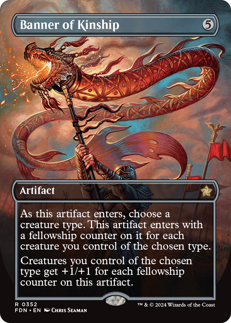 FOIL Banner of Kinship (FDN-352) - Foundations - Magic The Gathering