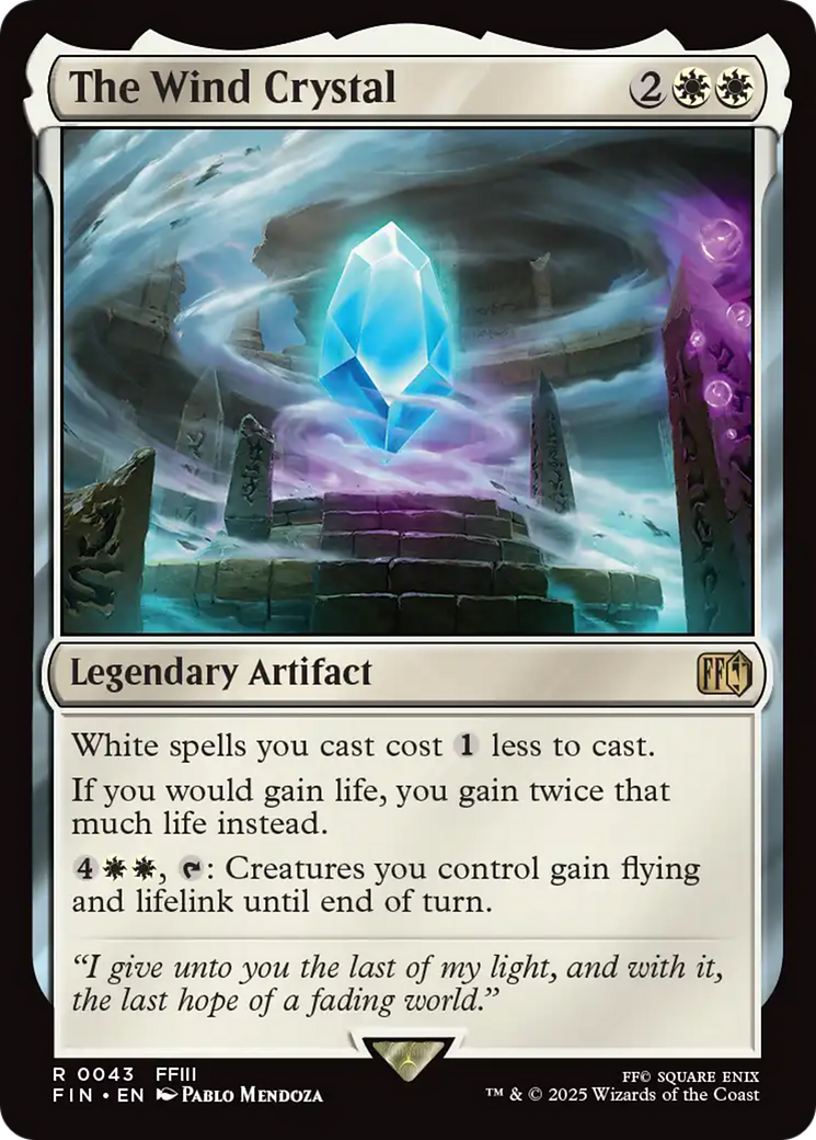 The Wind Crystal (FIN-043) - FINAL FANTASY - Magic The Gathering