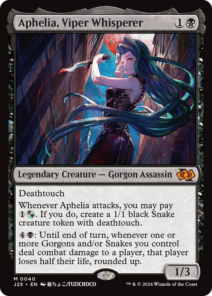 Aphelia, Viper Whisperer (J25-040) - Foundations Jumpstart - Magic The Gathering