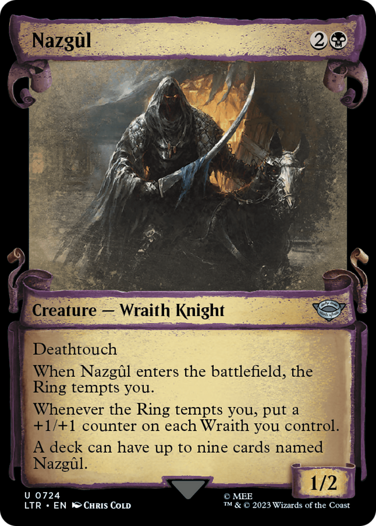 Nazgul (0724) (Showcase Scrolls) (LTR-724) - The Lord of the Rings: Tales of Middle-earth - Magic The Gathering