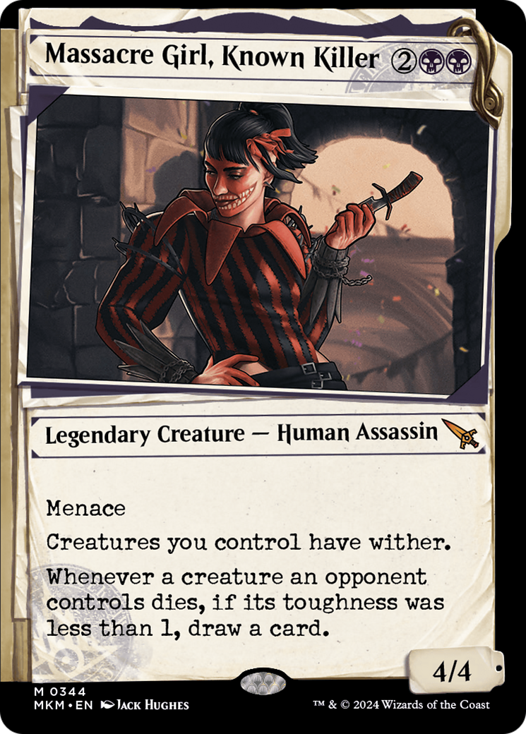 Massacre Girl, Known Killer (Showcase) (MKM-344) - Murders at Karlov Manor - Magic The Gathering