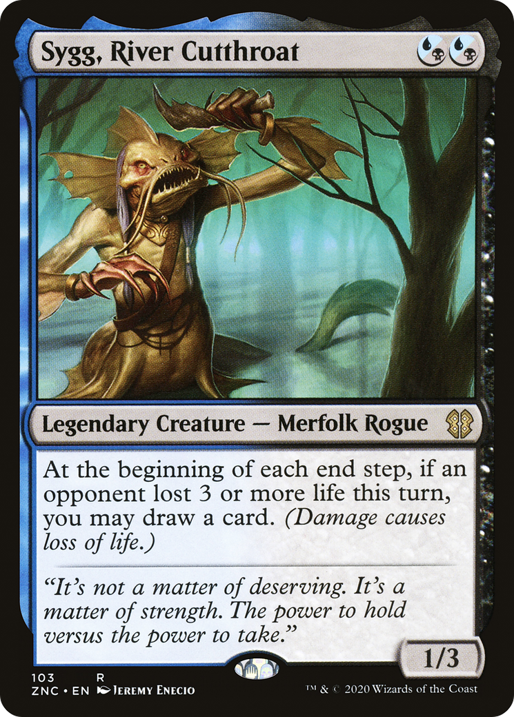 Sygg, River Cutthroat (ZNC-103) - Zendikar Rising Commander - Magic The Gathering