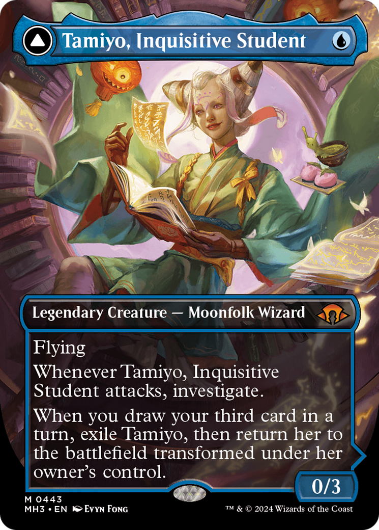 FOIL Tamiyo, Inquisitive Student (Borderless) (MH3-443) - Modern Horizons 3 - Magic The Gathering