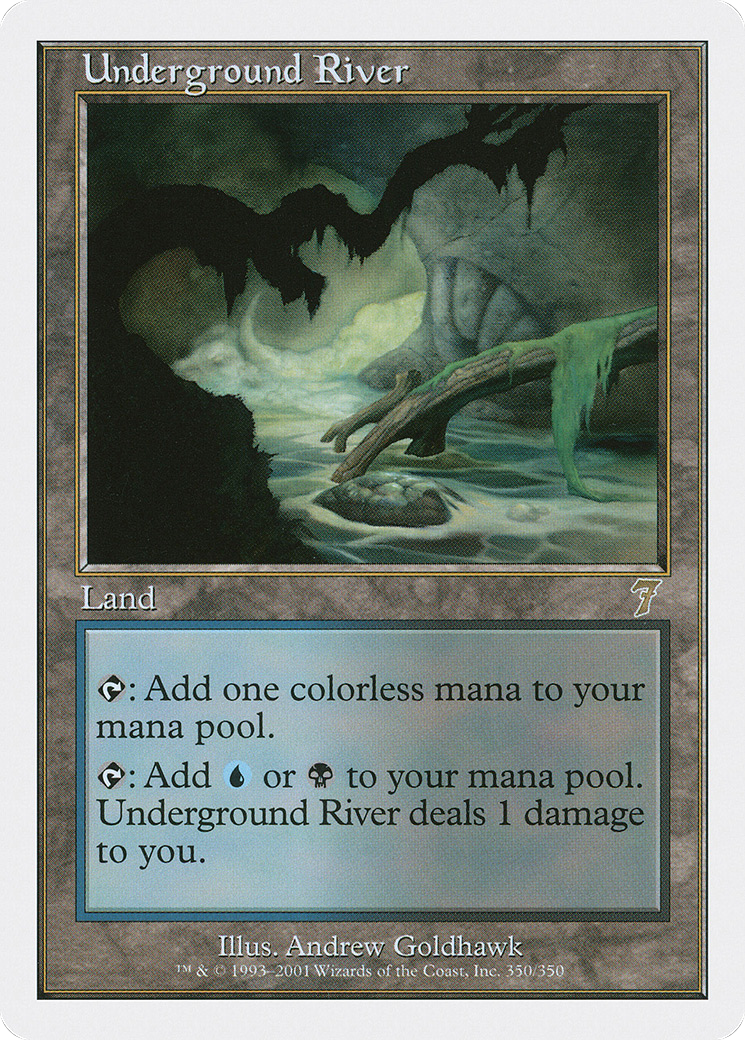 Underground River (7ED-350) - Seventh Edition - Magic The Gathering
