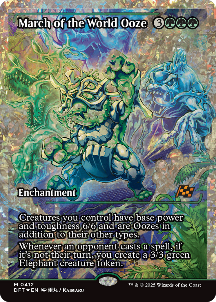 FOIL March of the World Ooze (DFT-412) - Aetherdrift - Magic The Gathering