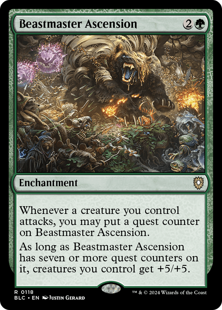 Beastmaster Ascension (BLC-118) - Bloomburrow Commander - Magic The Gathering