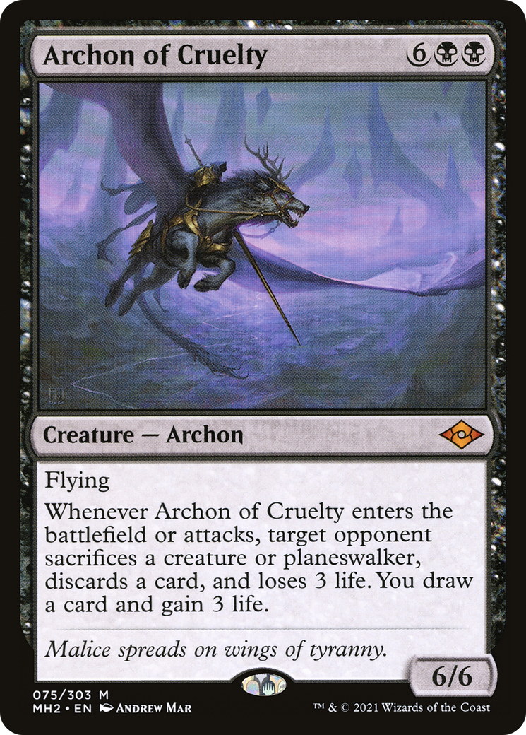 FOIL Archon of Cruelty (MH2-075) - Modern Horizons 2 - Magic The Gathering