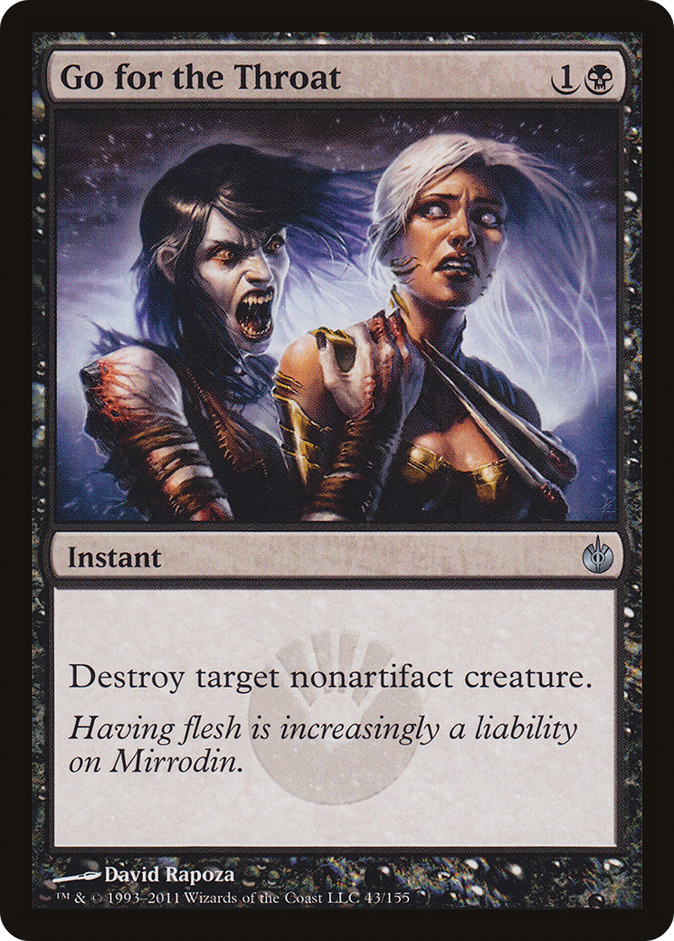 FOIL Go for the Throat (MBS-043) - Mirrodin Besieged - Magic The Gathering