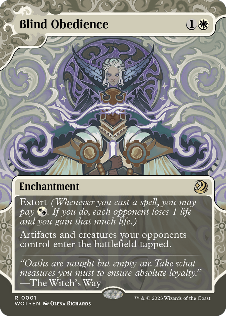 Blind Obedience (WOT-001) - Wilds of Eldraine: Enchanting Tales - Magic The Gathering