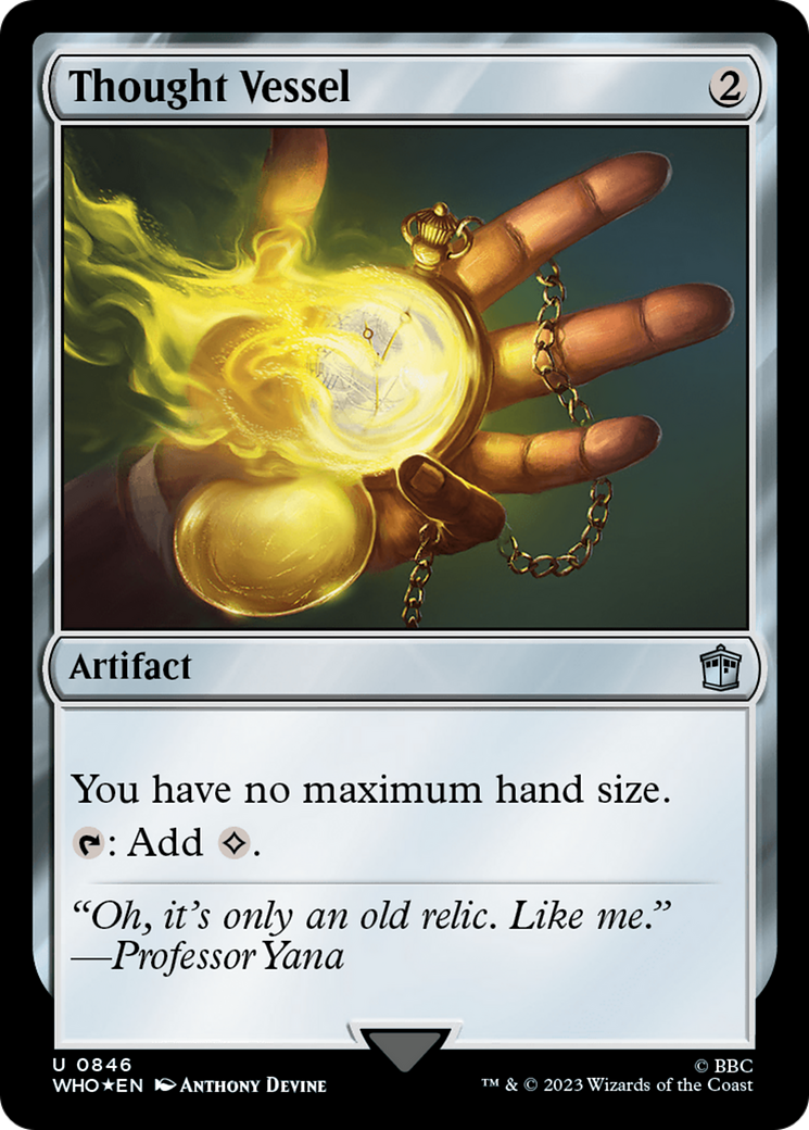 FOIL Thought Vessel (Surge Foil) (WHO-846) - Doctor Who - Magic The Gathering