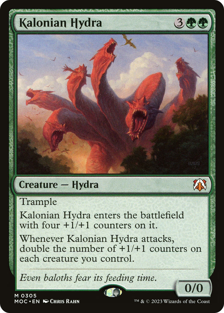 Kalonian Hydra (MOC-305) - March of the Machine Commander - Magic The Gathering