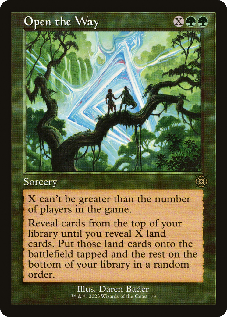 FOIL Open the Way (Retro Frame) (MAT-073) - March of the Machine: The Aftermath - Magic The Gathering