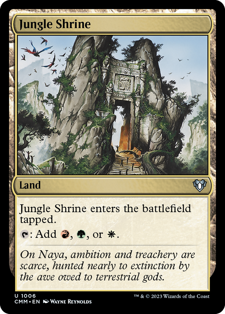 Jungle Shrine (CMM-1006) - Commander Masters - Magic The Gathering