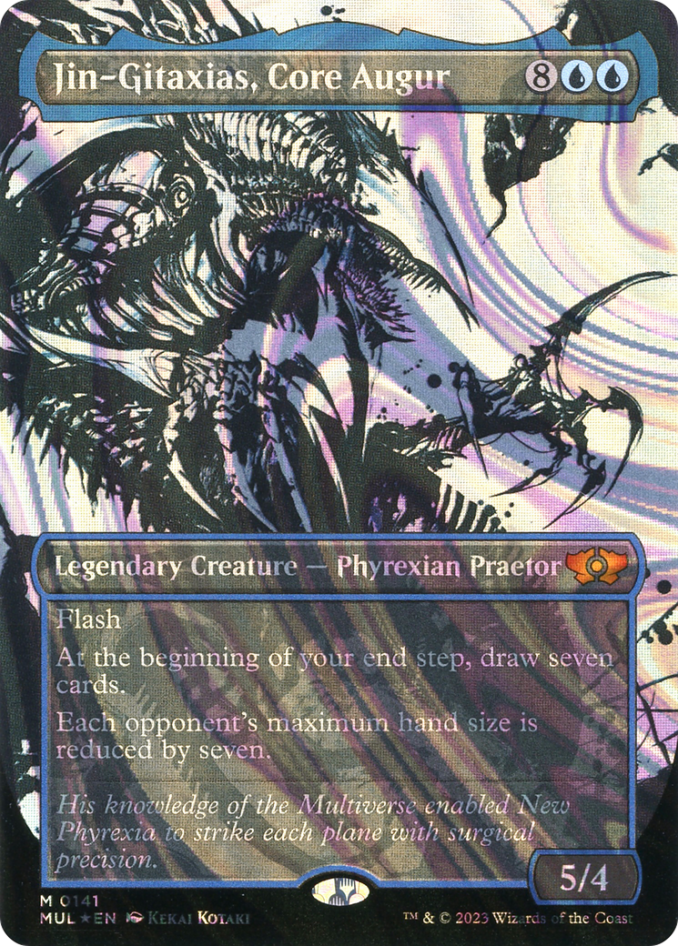 FOIL Jin-Gitaxias, Core Augur (Halo Foil) (MUL-141) - Multiverse Legends - Magic The Gathering