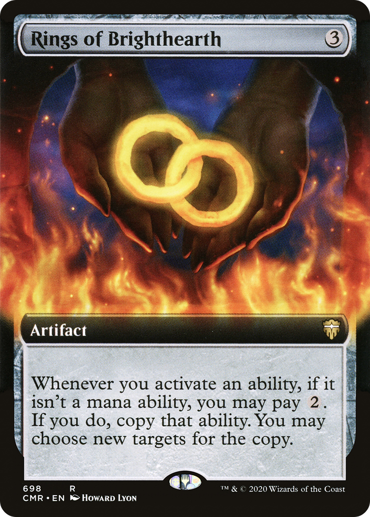 Rings of Brighthearth (Extended Art) (CMR-698) - Commander Legends - Magic The Gathering