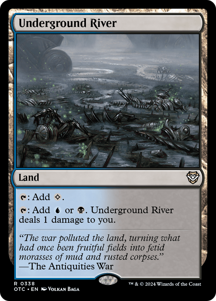 Underground River (OTC-338) - Outlaws of Thunder Junction Commander - Magic The Gathering