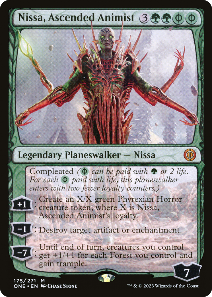 FOIL Nissa, Ascended Animist (ONE-175) - Phyrexia: All Will Be One - Magic The Gathering
