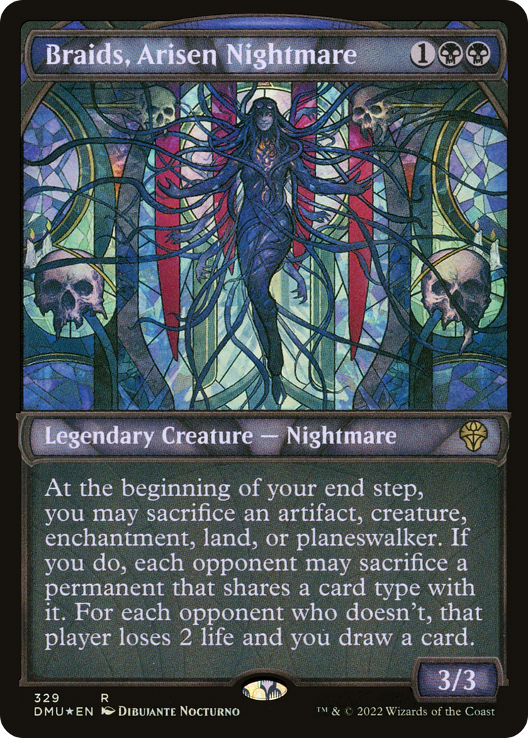 FOIL Braids, Arisen Nightmare (Textured Foil) (DMU-329) - Dominaria United - Magic The Gathering