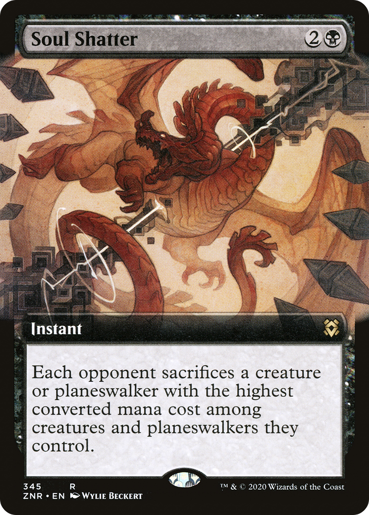 Soul Shatter (Extended Art) (ZNR-345) - Zendikar Rising - Magic The Gathering