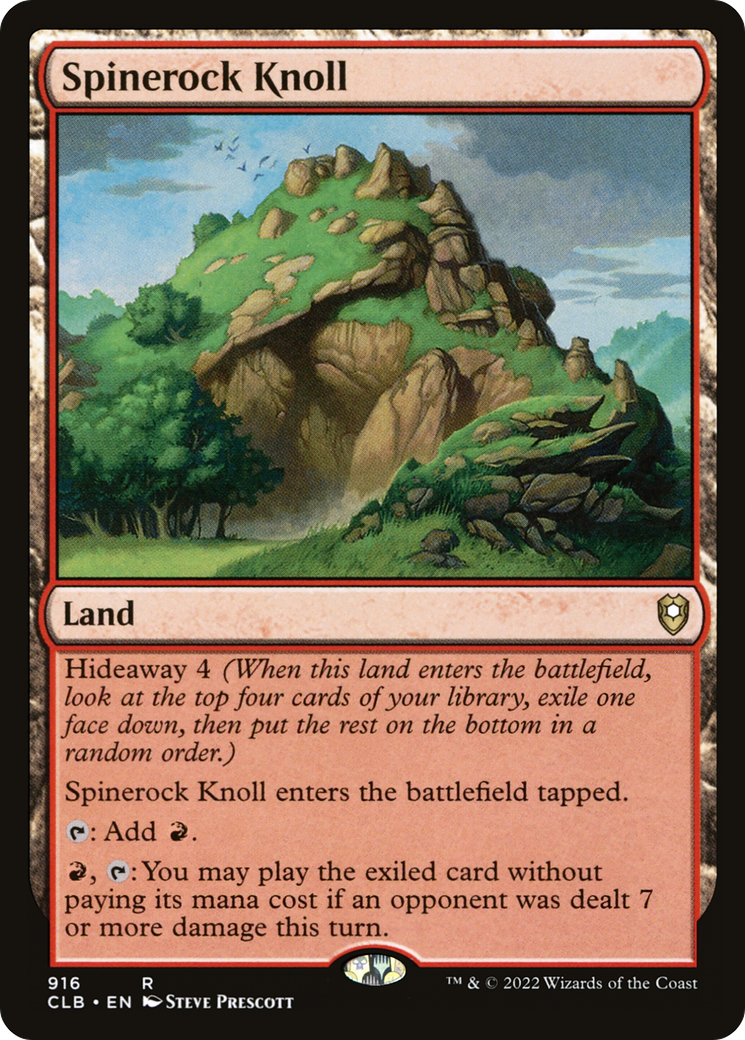 Spinerock Knoll (CLB-916) - Commander Legends: Battle for Baldur's Gate - Magic The Gathering