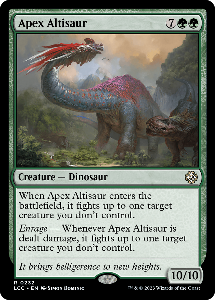 Apex Altisaur (LCC-232) - The Lost Caverns of Ixalan Commander - Magic The Gathering