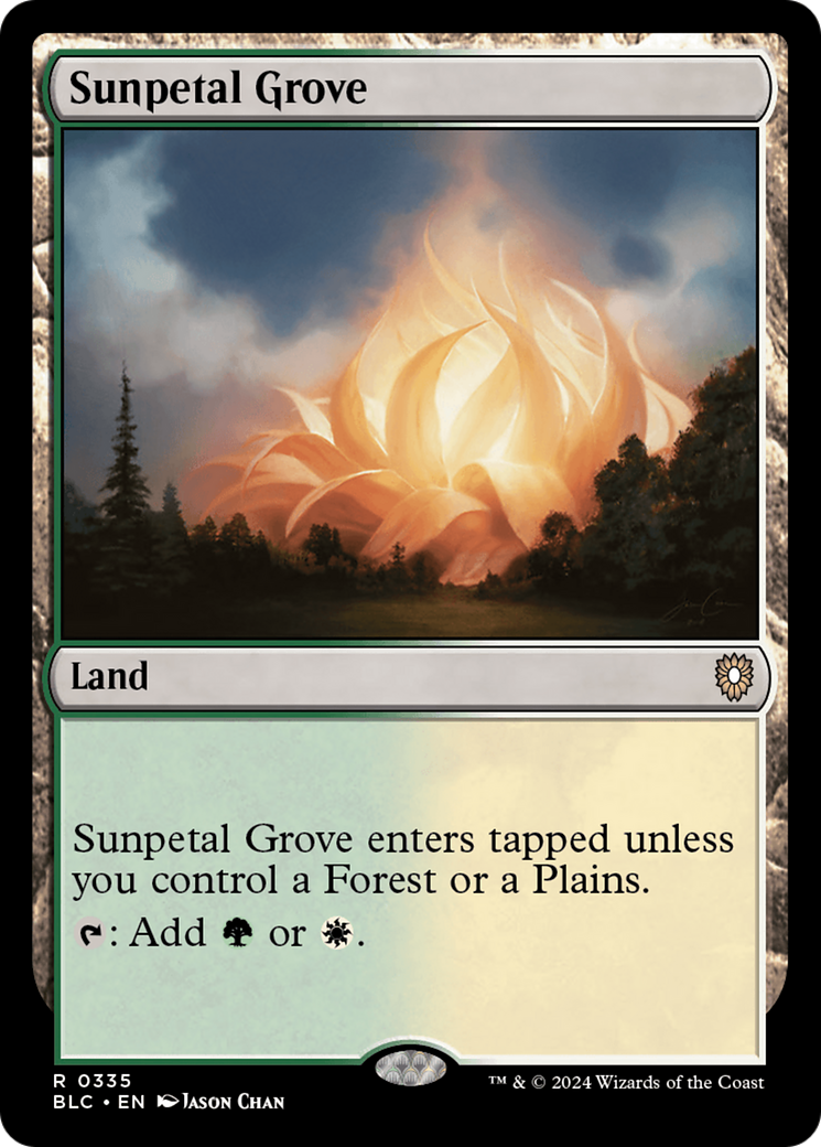 Sunpetal Grove (BLC-335) - Bloomburrow Commander - Magic The Gathering