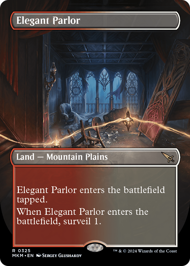 Elegant Parlor (Borderless) (MKM-325) - Murders at Karlov Manor - Magic The Gathering