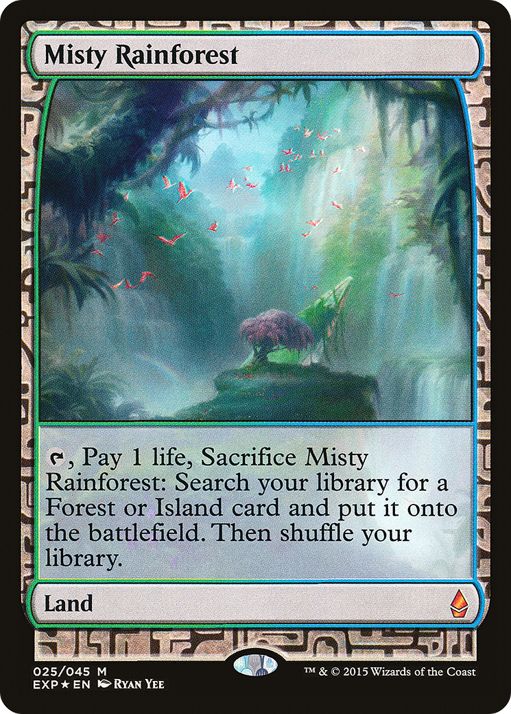 FOIL Misty Rainforest (EXP-025) - Zendikar Expeditions - Magic The Gathering