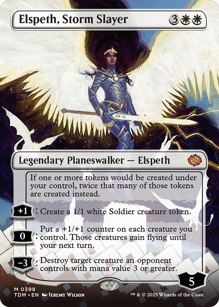 Elspeth, Storm Slayer (TDM-398) - Tarkir: Dragonstorm - Magic The Gathering