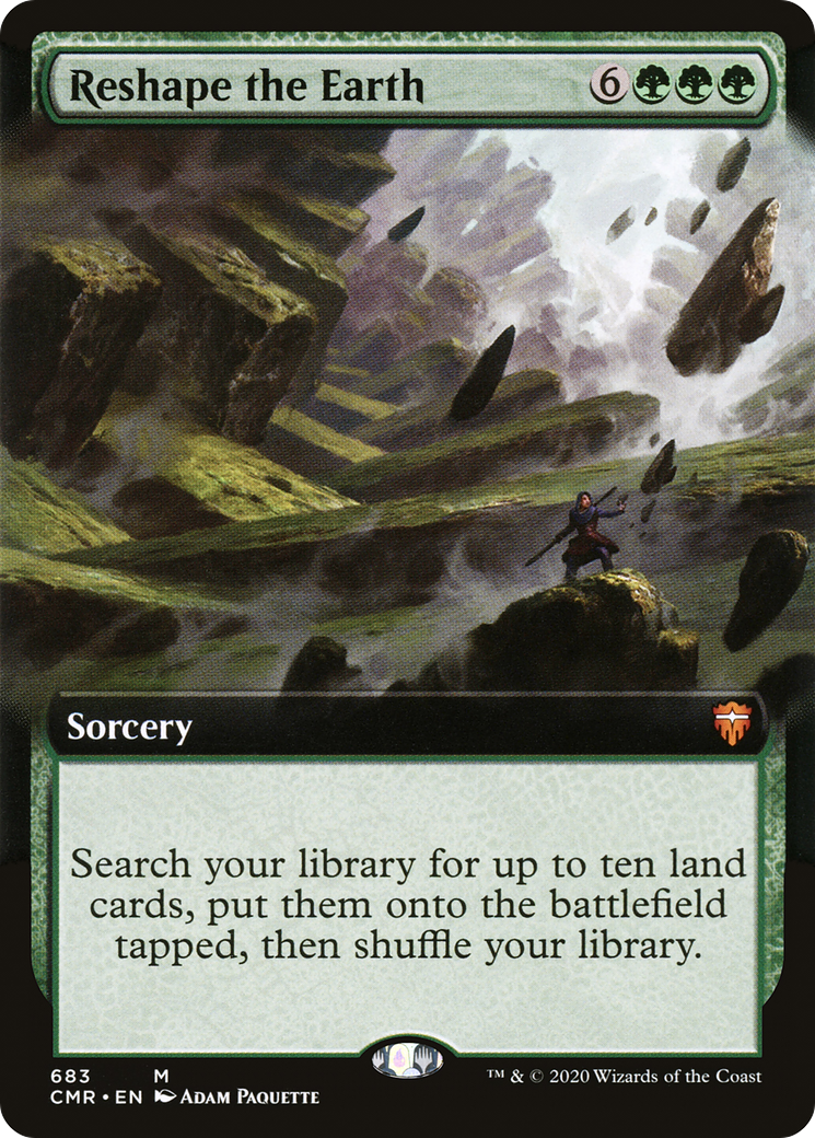 Reshape the Earth (Extended Art) (CMR-683) - Commander Legends - Magic The Gathering