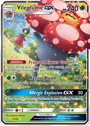 Vileplume-GX 4/236 - Cosmic Eclipse Pokemon Holofoil