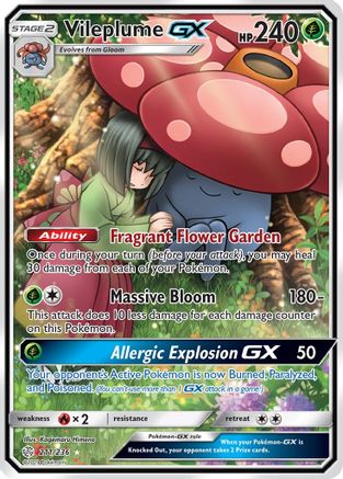 Vileplume-GX 211/236 - Cosmic Eclipse Pokemon Holofoil