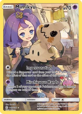 Mimikyu 245/236 - Cosmic Eclipse Pokemon Holofoil