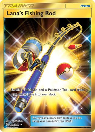 Lana's Fishing Rod 266/236 - Cosmic Eclipse Pokemon Holofoil