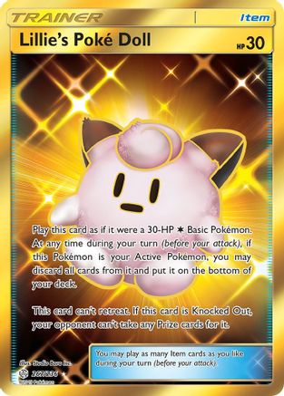 Lillie's PokÃ© Doll 267/236 - Cosmic Eclipse Pokemon Holofoil