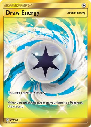 Draw Energy 271/236 - Cosmic Eclipse Pokemon Holofoil