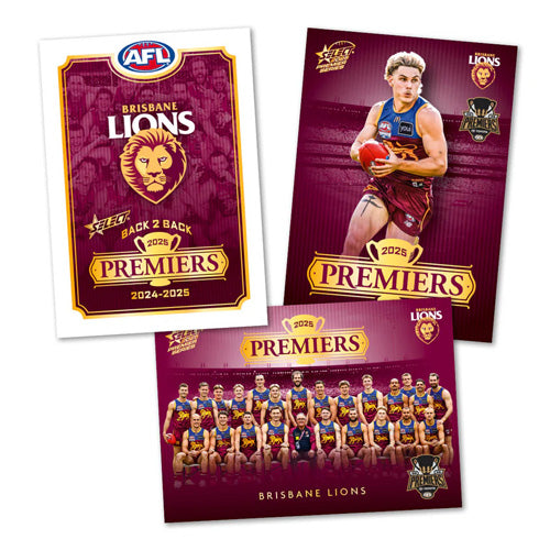 2025 AFL Brisbane Lions Premiers Limited Edition Card Set
