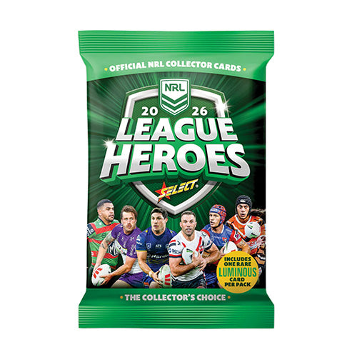2026 NRL League Heroes Rugby Trading Cards Booster Box