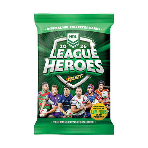 2026 NRL League Heroes Rugby Trading Cards Single Booster Pack