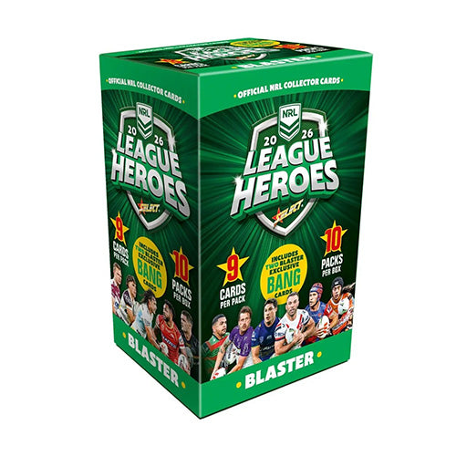 2026 NRL League Heroes Rugby Trading Cards Blaster Box