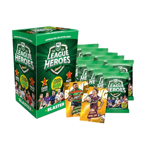 2026 NRL League Heroes Rugby Trading Cards Blaster Box
