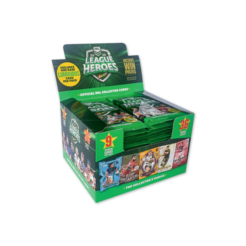2026 NRL League Heroes Rugby Trading Cards Booster Box