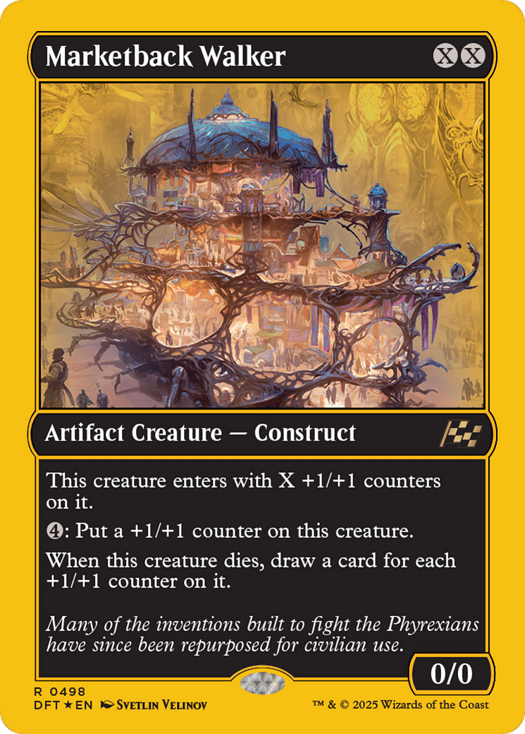 FOIL Marketback Walker (DFT-498) - Aetherdrift - Magic The Gathering