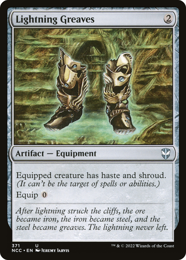 Lightning Greaves (NCC-371) - New Capenna Commander - Magic The Gathering