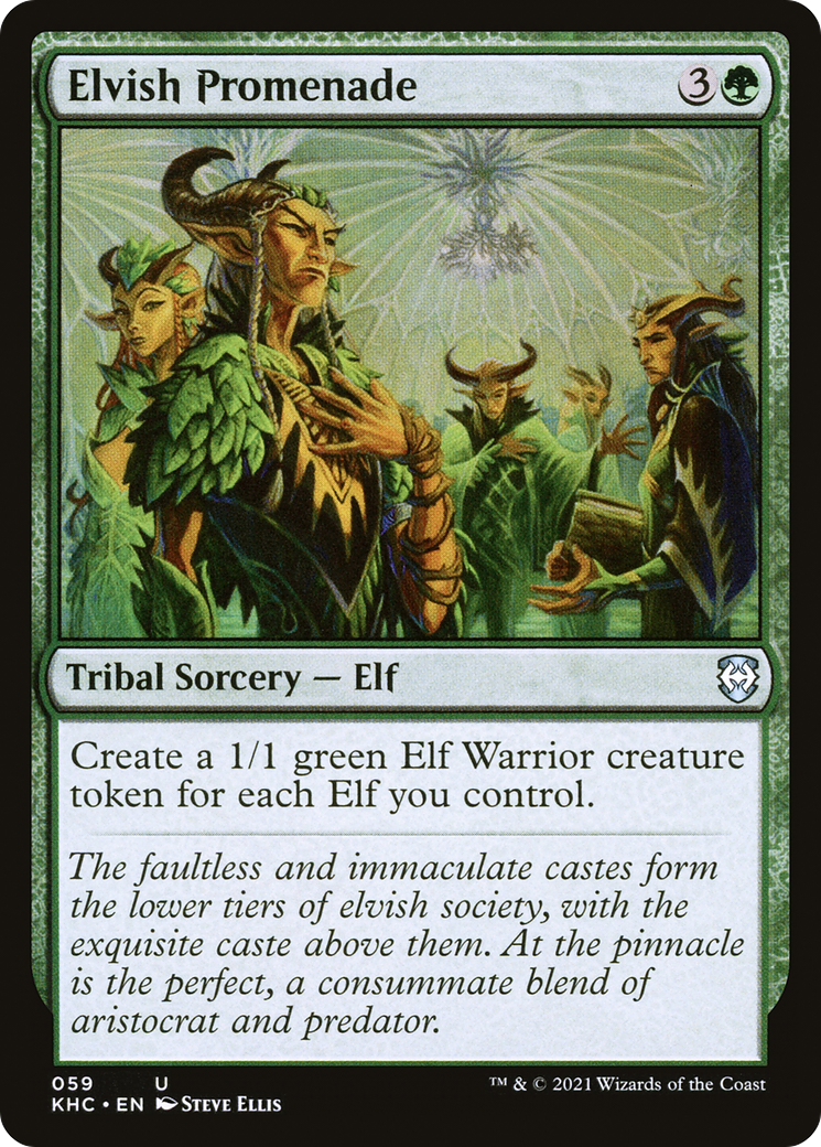 Elvish Promenade (KHC-059) - Kaldheim Commander - Magic The Gathering