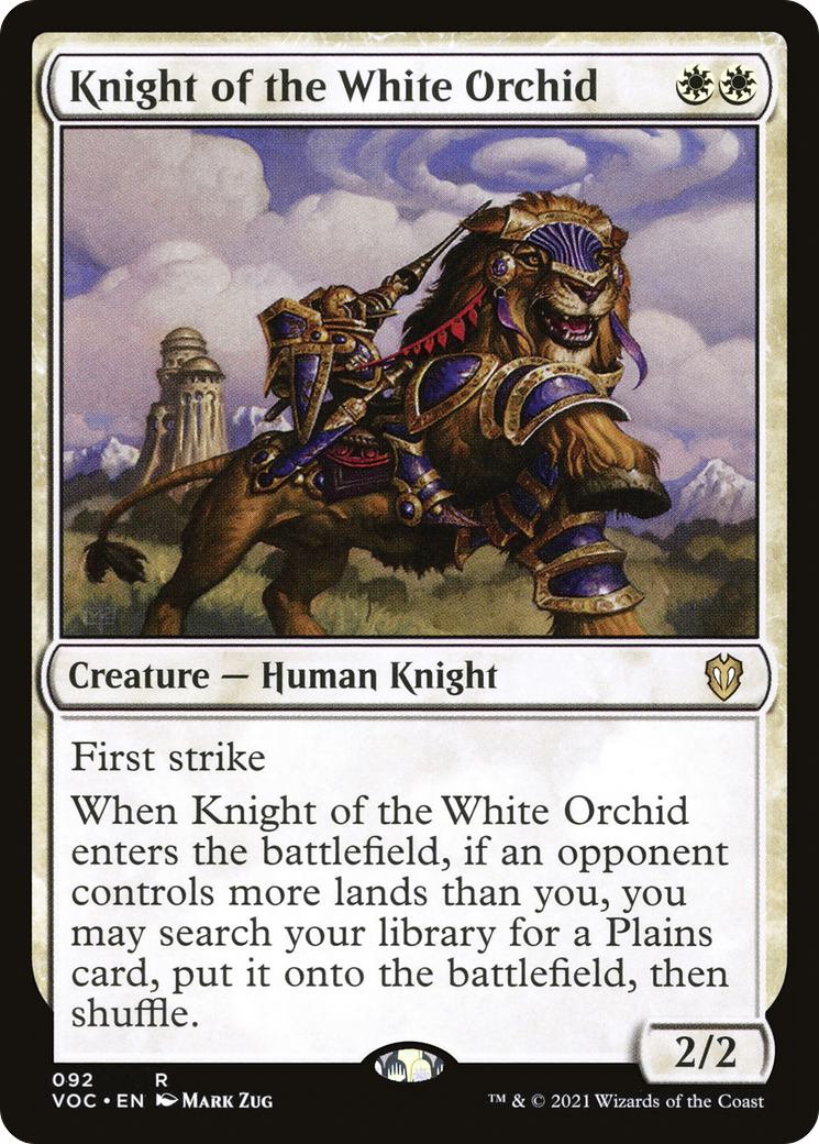 Knight of the White Orchid (VOC-092) - Crimson Vow Commander - Magic The Gathering