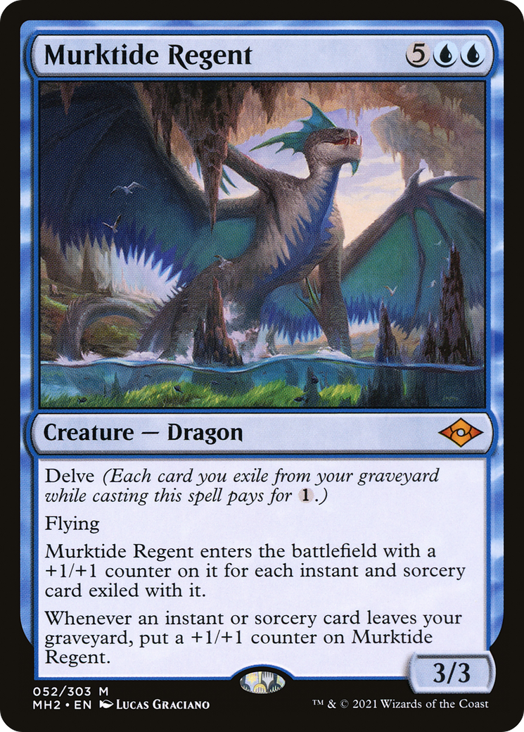 FOIL Murktide Regent (MH2-052) - Modern Horizons 2 - Magic The Gathering