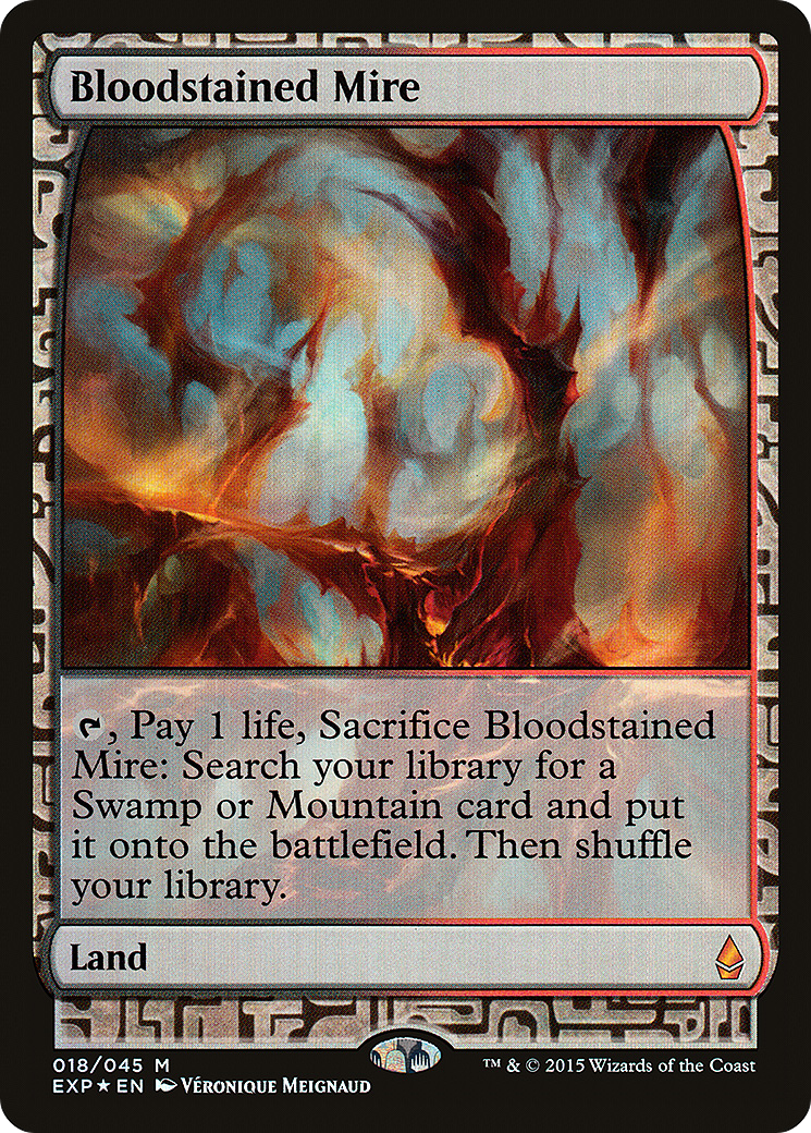 FOIL Bloodstained Mire (EXP-018) - Zendikar Expeditions - Magic The Gathering